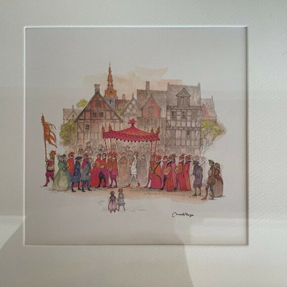 Mads Stage Framed Art Prints Hans Christian Andersen Fairy Tale Danish Artist - Picture 2 of 9